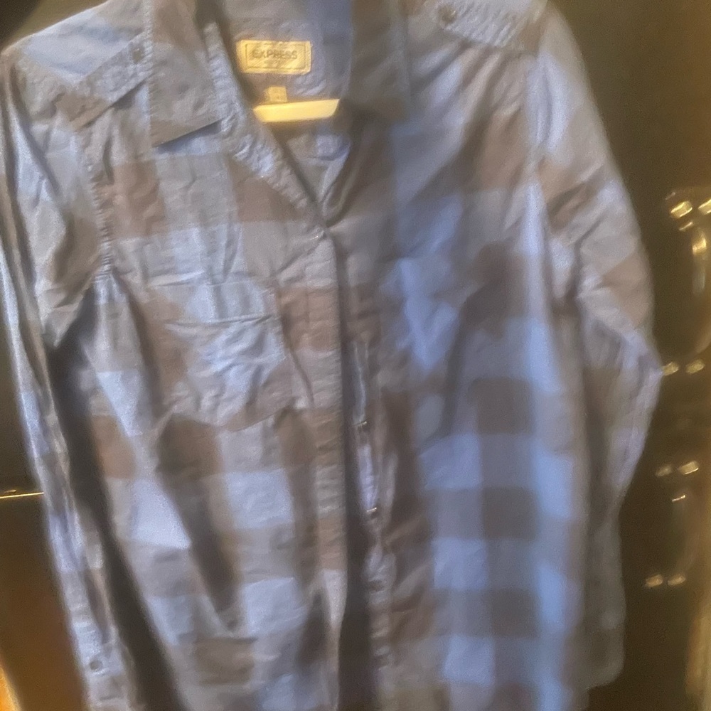 Express blue flannel